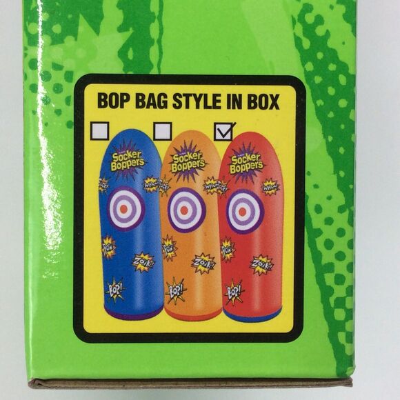 Socker Boppers Power Bag Standing Inflatable Punching Bag Red 4' Tall Ages 3+ - Picture 5 of 8